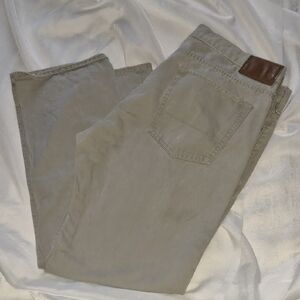 Khaki Pants with Brown Patch